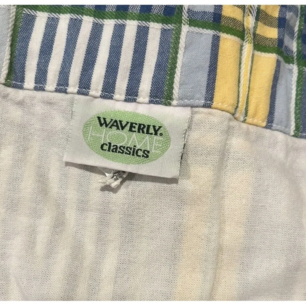 Waverly Home Classics Window‎ Valance Blue Yellow Plaid 60